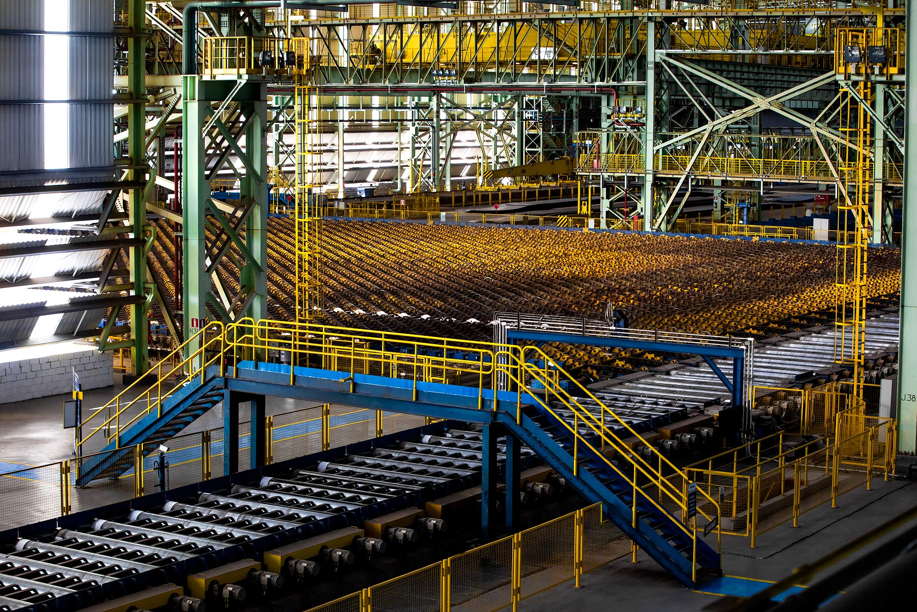 Cold rolling steel production floor |  Scott Gable industrial photographer